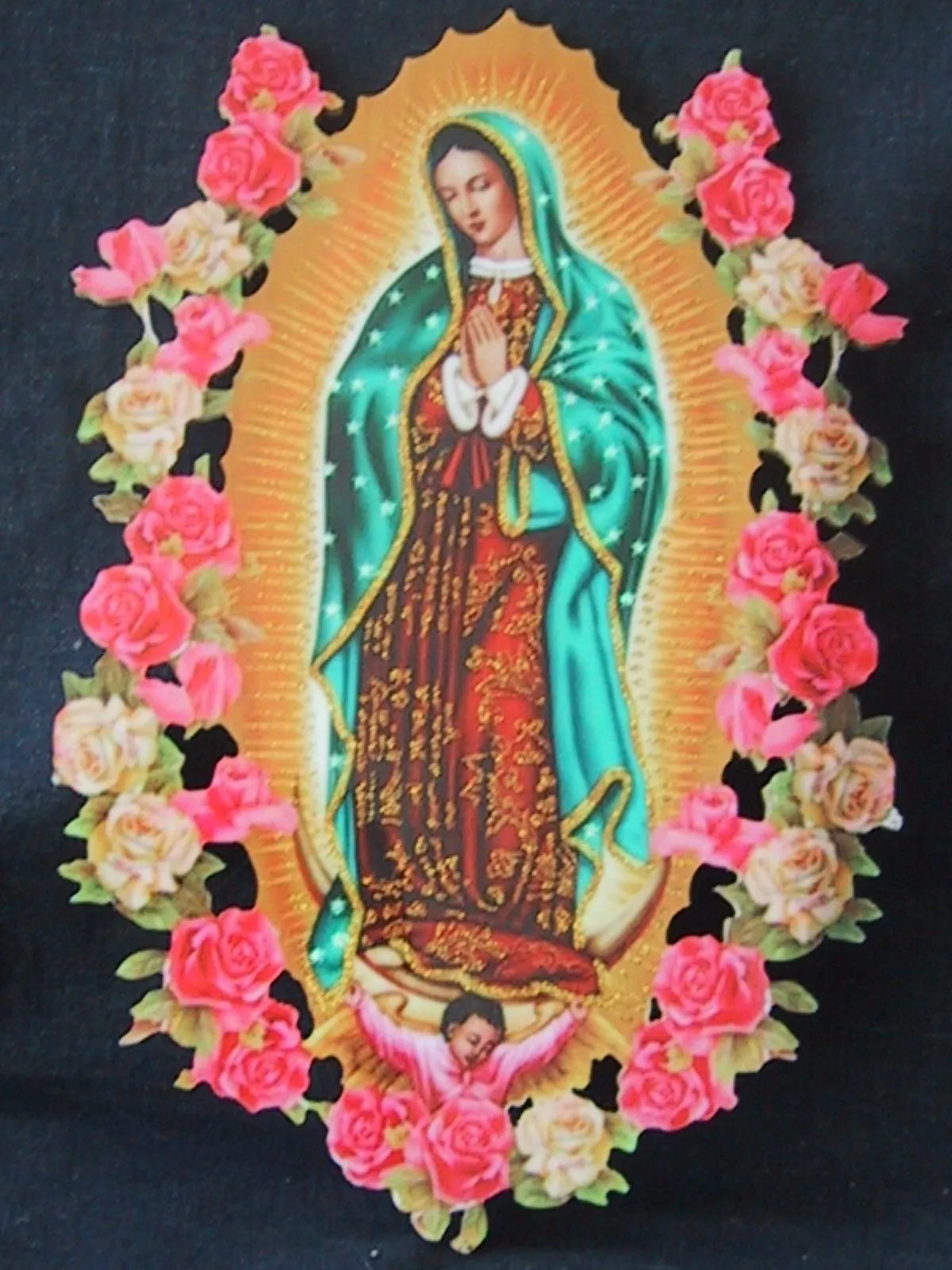 Frankorona's workshop: Virgen de Guadalupe con rosas MOD.