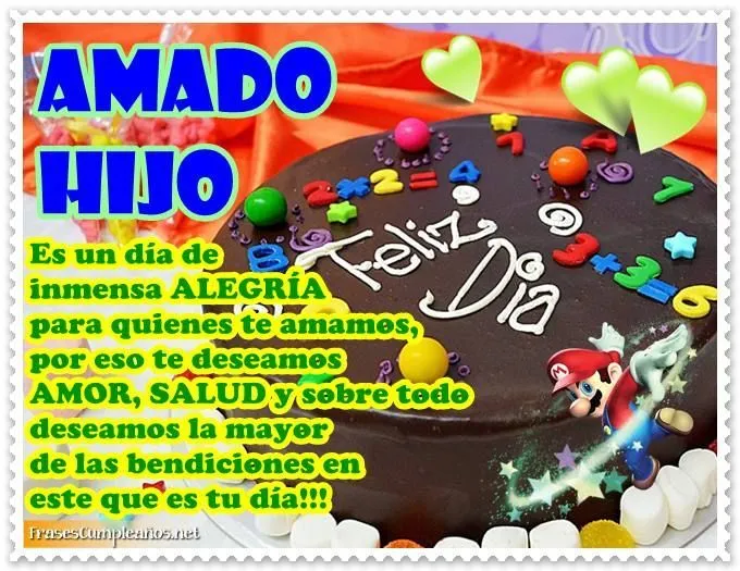 frase de cumpleanos para mi hijo cumple 20 anos - Buscar con ...