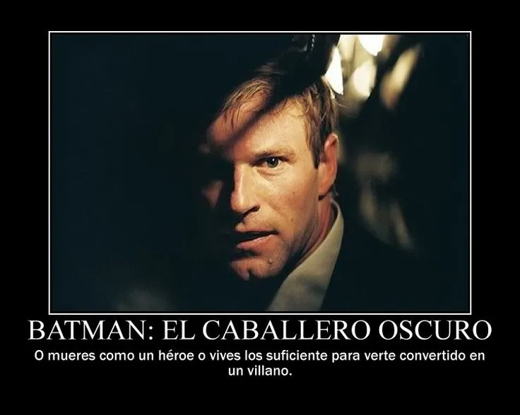 Frase de la pelicula "Batman: El caballero oscuro" | Frases de ...