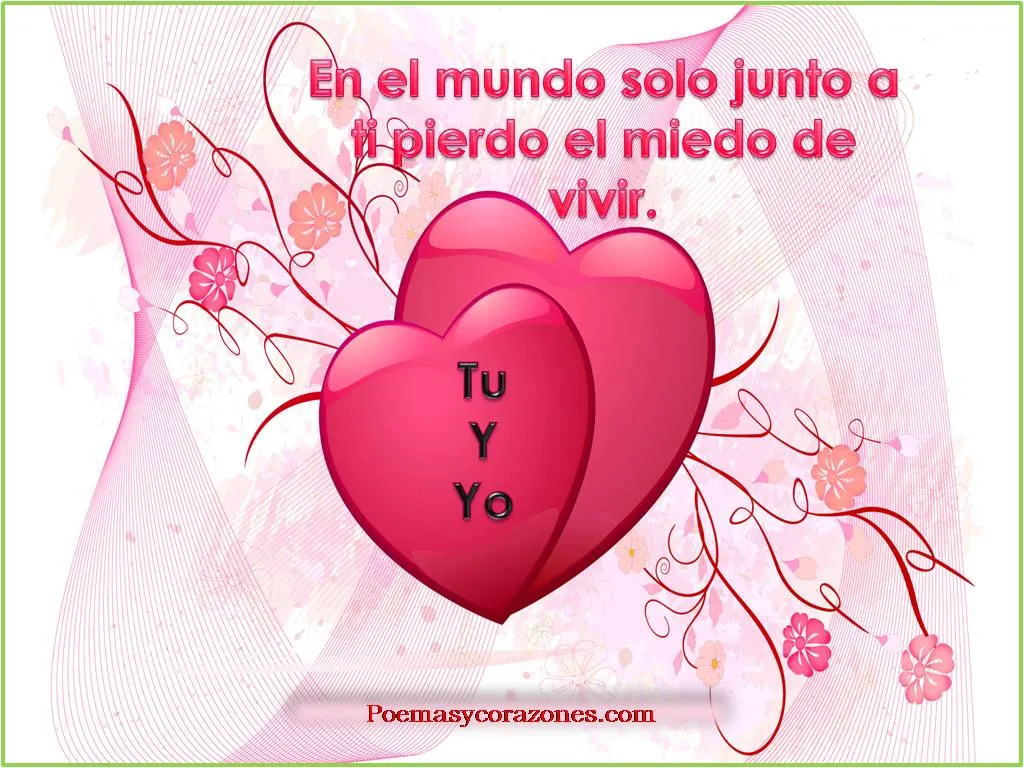 Frase solo junto a ti | Poemas y Corazones