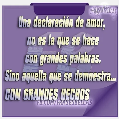 FRASE DE REFLEXION: UNA DECLARACION DE AMOR | IMAGENES, FRASES ...