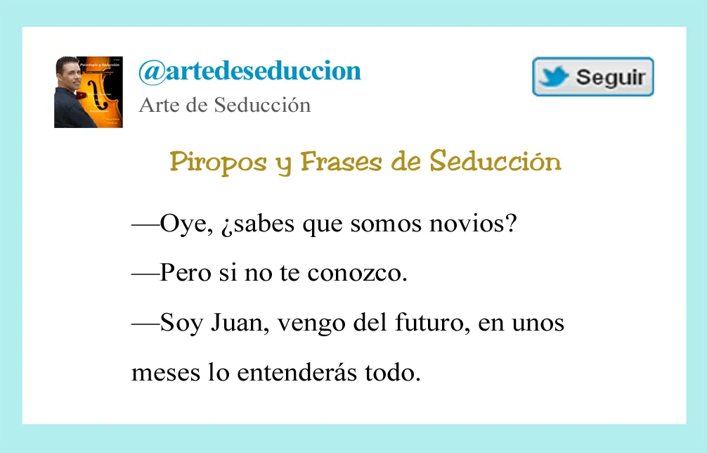 Frase de seducción. “Vengo del futuro” | Arte de Seducción