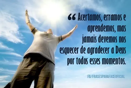 Frases de Agradecimento a Deus