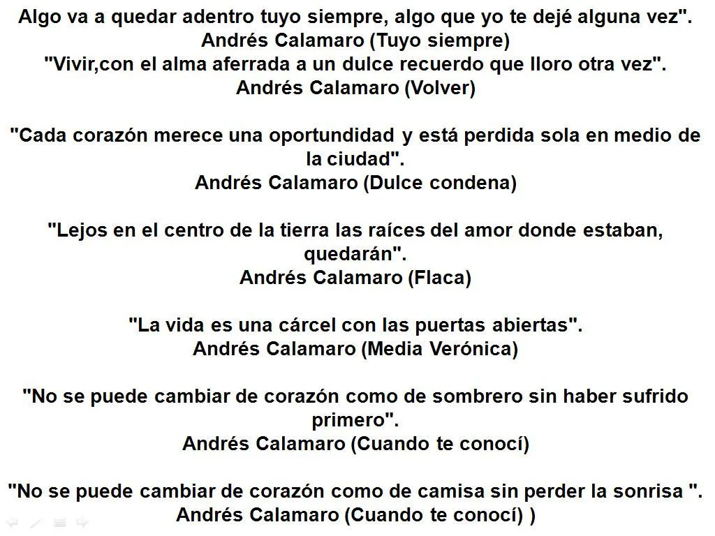 Frases de amor de canciones romanticas : Amor Poemas Frases Cartas