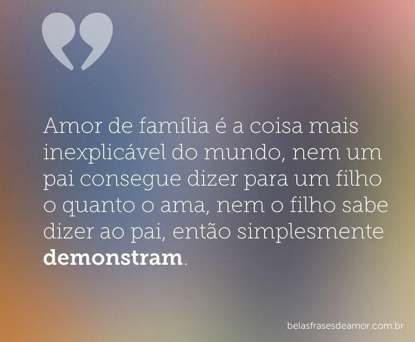 Frases de amor a Família