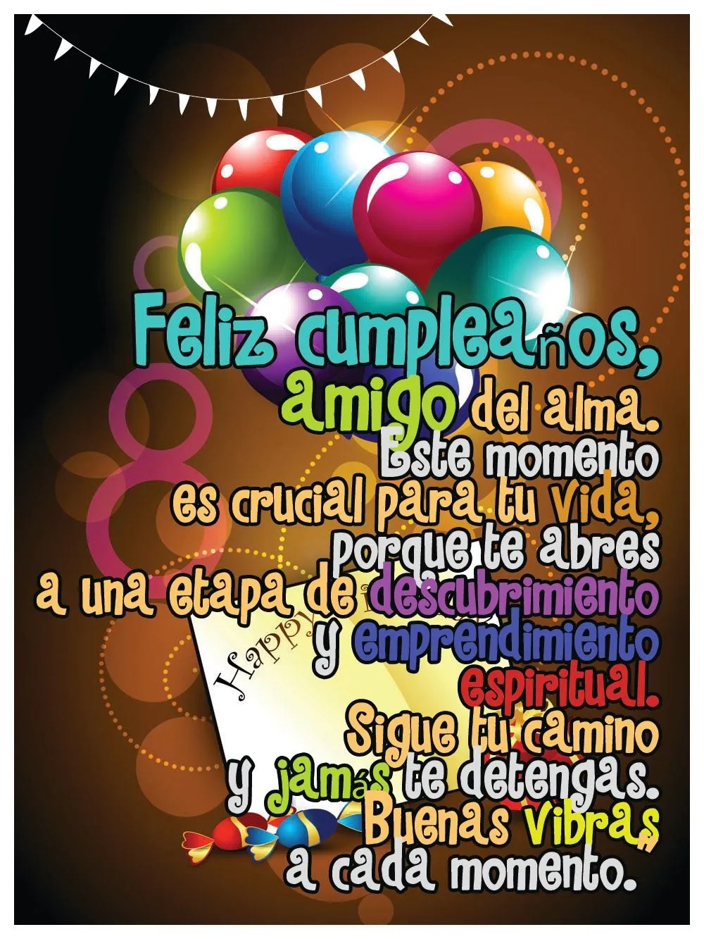 Frases de amor: Hermosa postal de Feliz cumpleaños para compartir ...