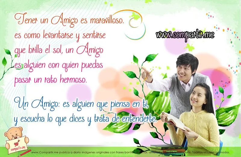 Frases de amor: Imagen de amigos con frases de amistad para ...