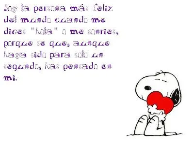 Frases de amor de snoopy - Imagui