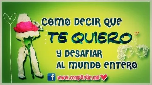 Frases de amor: Tarjeta original en full hd con frase te quiero ...