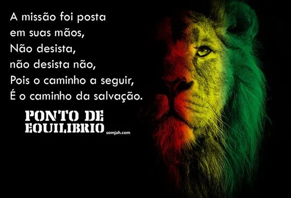 Frases com imagem Reggae Ponto de Equilíbrio - SOMJAH - Rádio Reggae