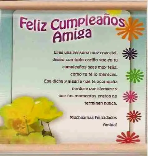 Frases de cumpleaños para una amiga ~ Frases de cumpleaños