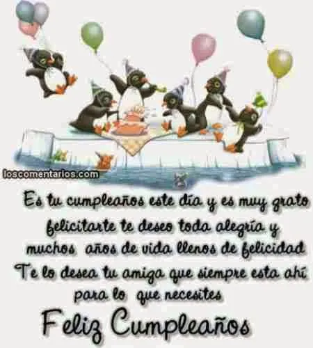 Frases de cumpleaños para una amiga ~ Frases de cumpleaños