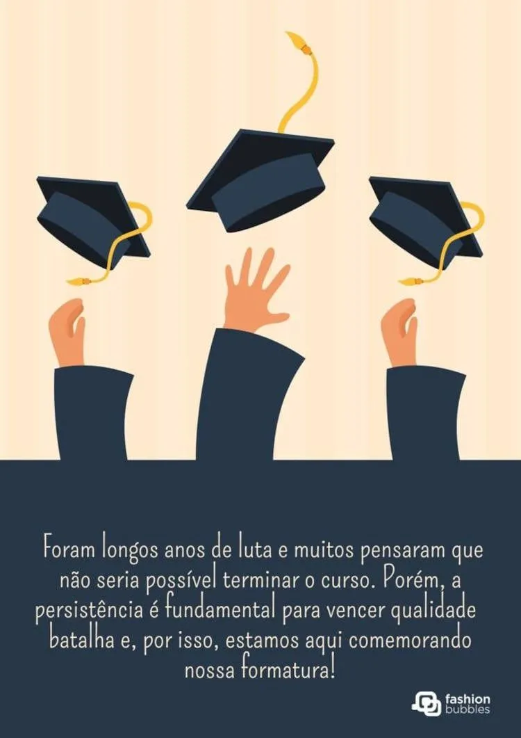 Frases de formatura: 50 mensagens e cartões para compartilhar | Fashion  Bubbles