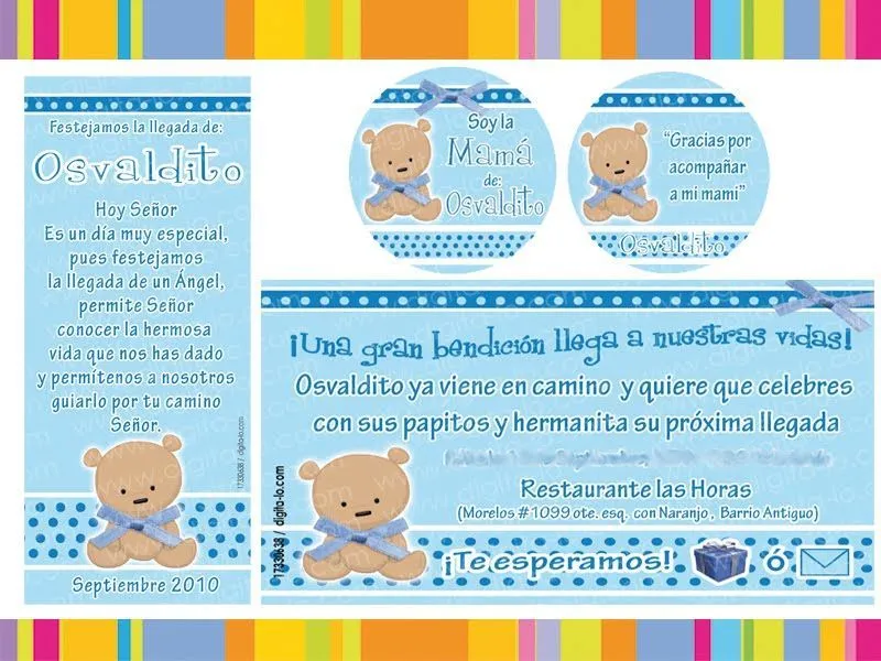 frases para invitaciones de baby shower de niño - ALOjamiento de ...