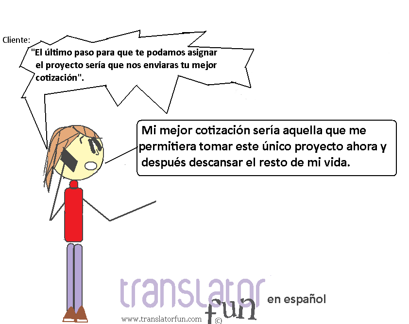 Frases que irritan a los traductores II: tu mejor cotización ...