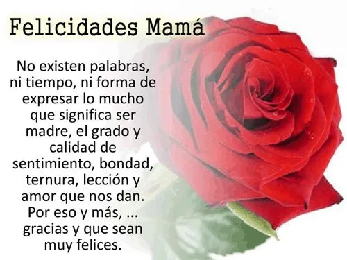 Frases y poemas para mama y todas las madres de Facebook en su día