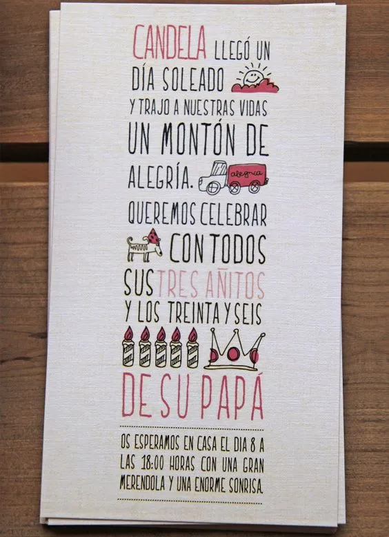 Frases para tarjetas de cumpleaños infantiles, ¿Qué texto u oración poner en las tarjetitas de cumpleaños infantiles?
