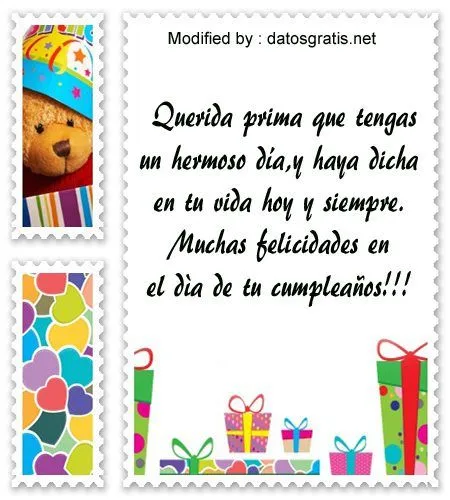 Nuevas Frases Y Tarjetas De Cumpleaños Para Mi Prima