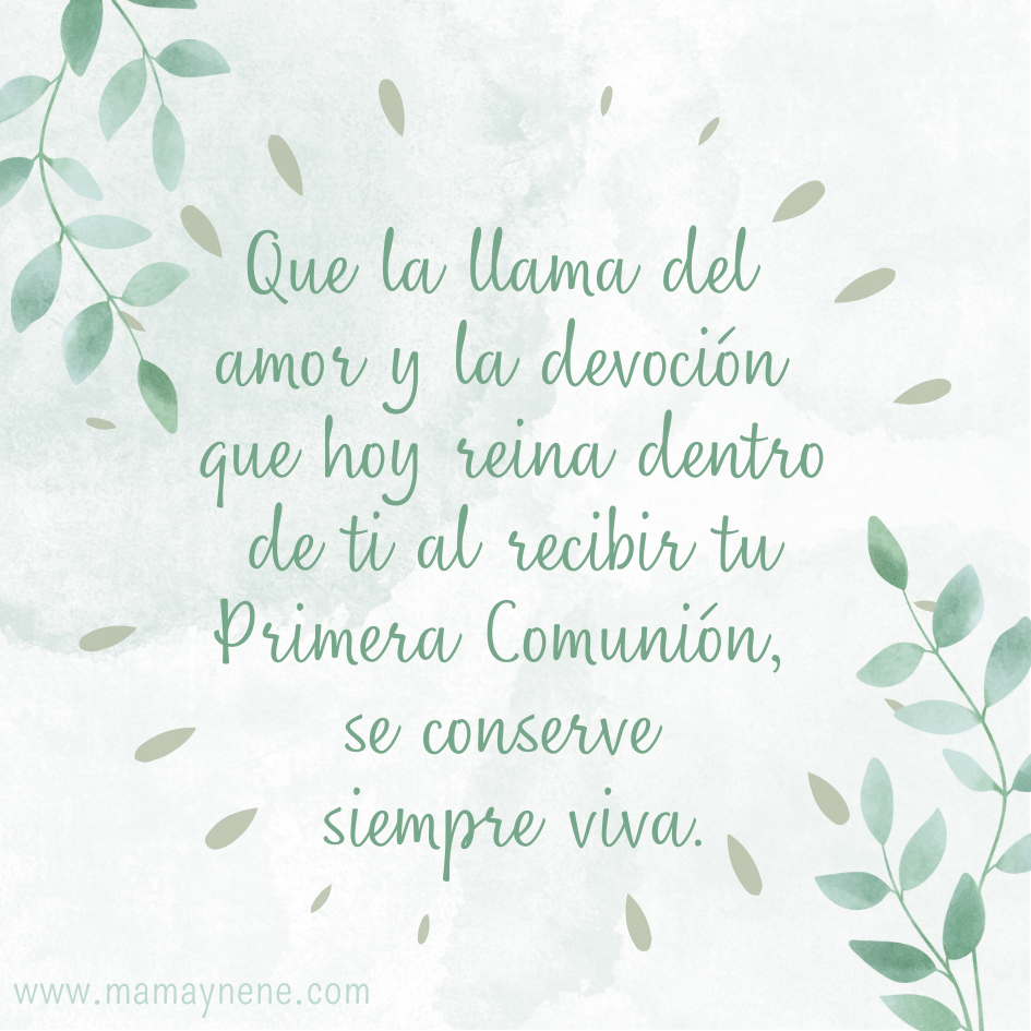 Frases y tarjetas para felicitar por la Primera Comunión | Mamá y nené - Maternidad y recursos educativos