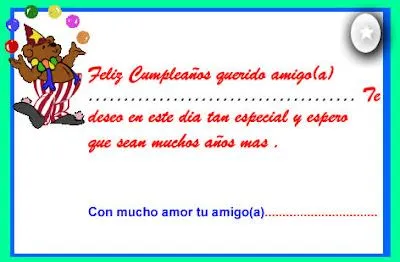 frases , Test y poemas de amor: tarjetas de cumpleaños para amigos