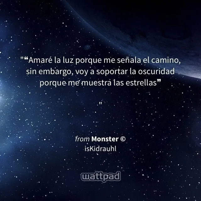 Frases de wattpad monster | In wattpad | Pinterest | Wattpad ...