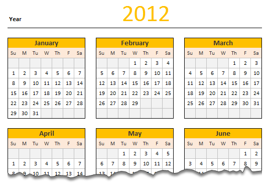 FREE 2012 Calendar - Download and Print Year 2012 Calendar today ...