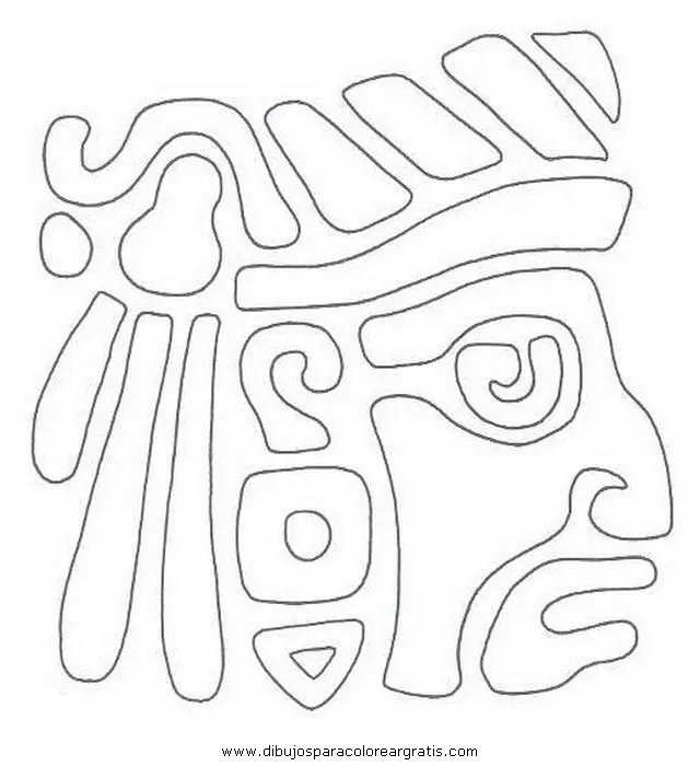 Dibujos aztecas Colouring Pages