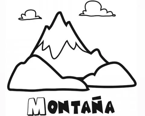 Free coloring pages of dibujo de volcan