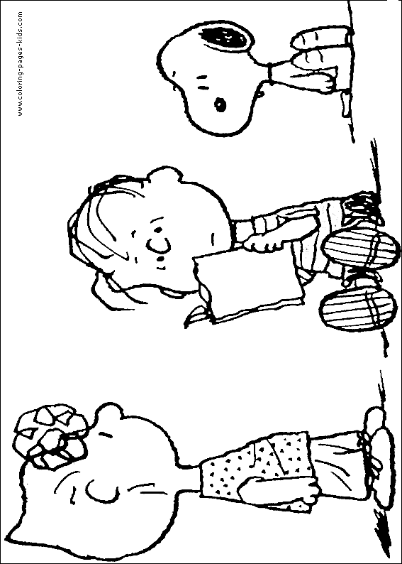 Free coloring pages of peanut characters