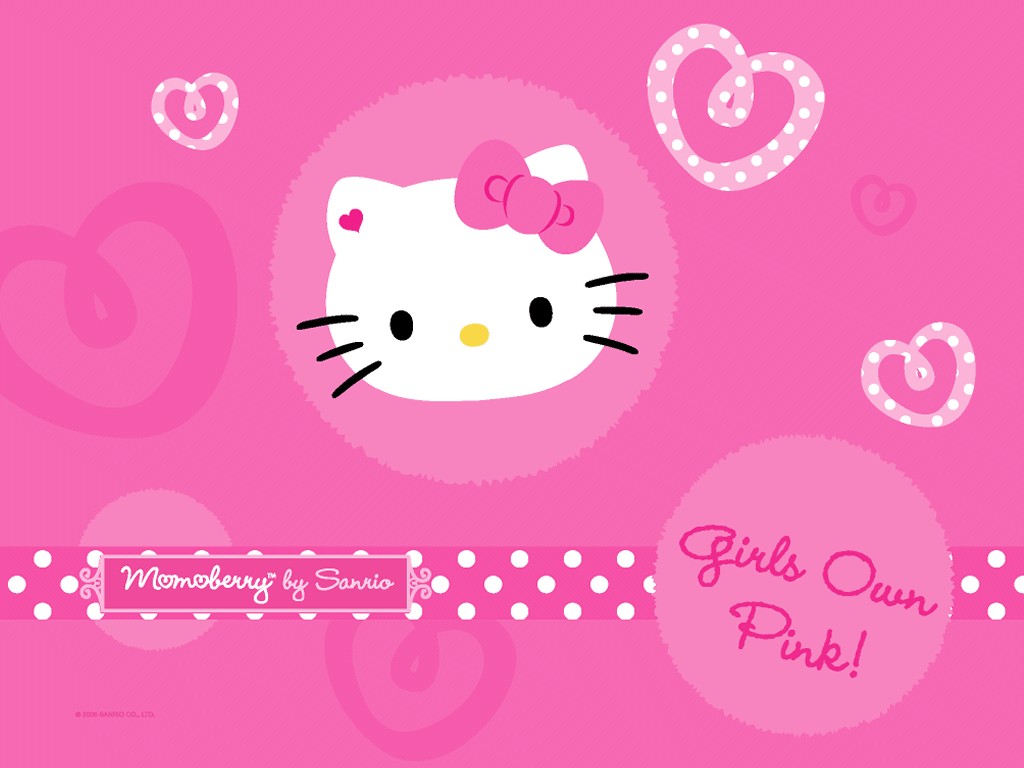 Free Desktop Wallpaper: Pink Hello Kitty Desktop Wallpapers