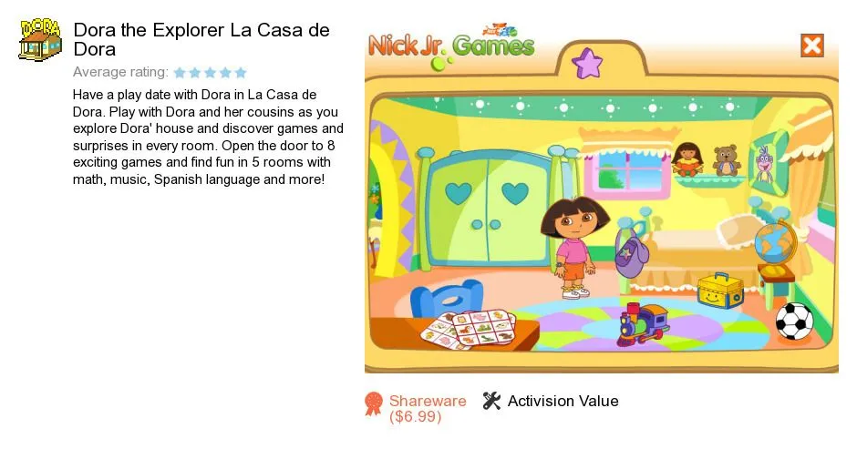 Free Dora the Explorer La Casa de Dora Download: 22,394,298 bytes