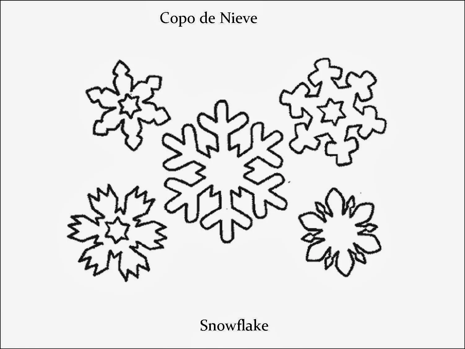 free download copo de nieve colorear dibujos navidad para