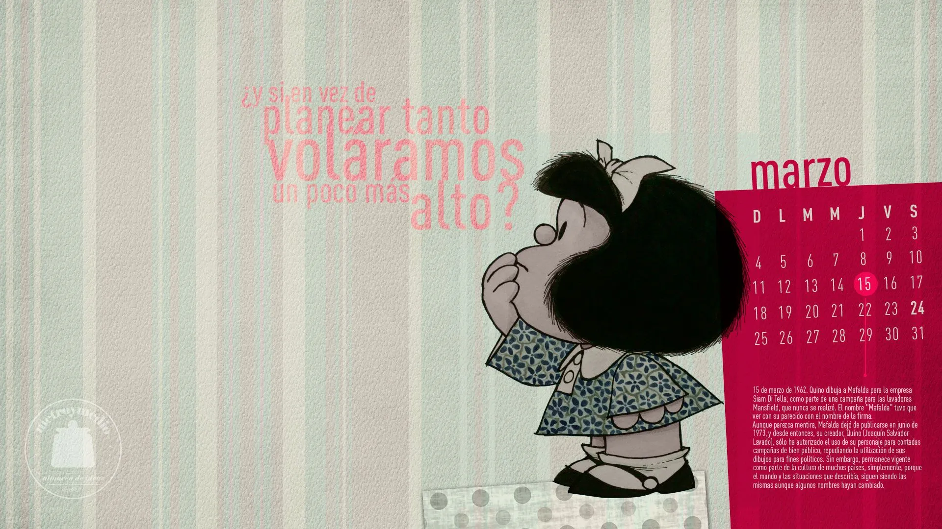 Free download Pin Mafalda quino wallpaper [1920x1080] for your Desktop,  Mobile & Tablet | Explore 95+ Mafalda Wallpapers |