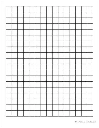 Free Graph Paper (2 Squares per Inch Heavy Black)