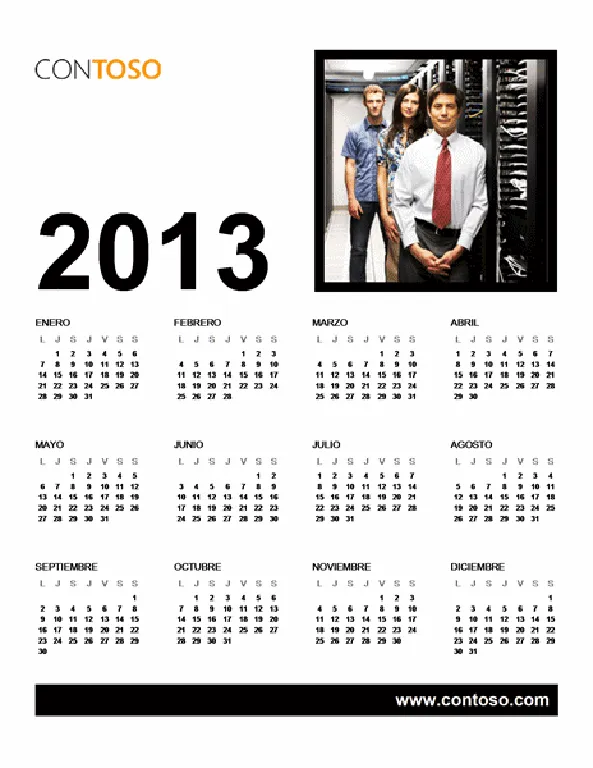 Free Online Gratis: Descargar Calendario empresarial 2013 ...