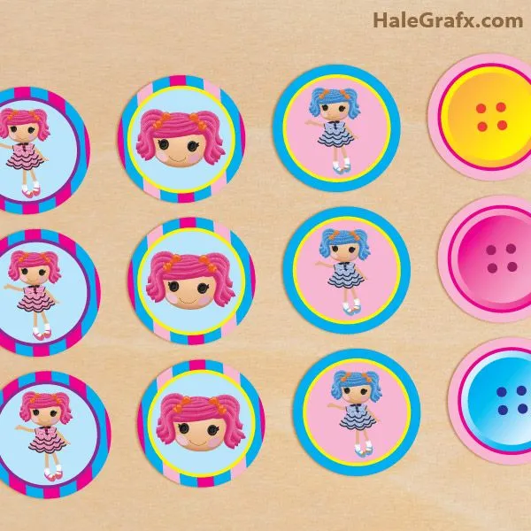 FREE Printable Lalaloopsy Cupcake Toppers