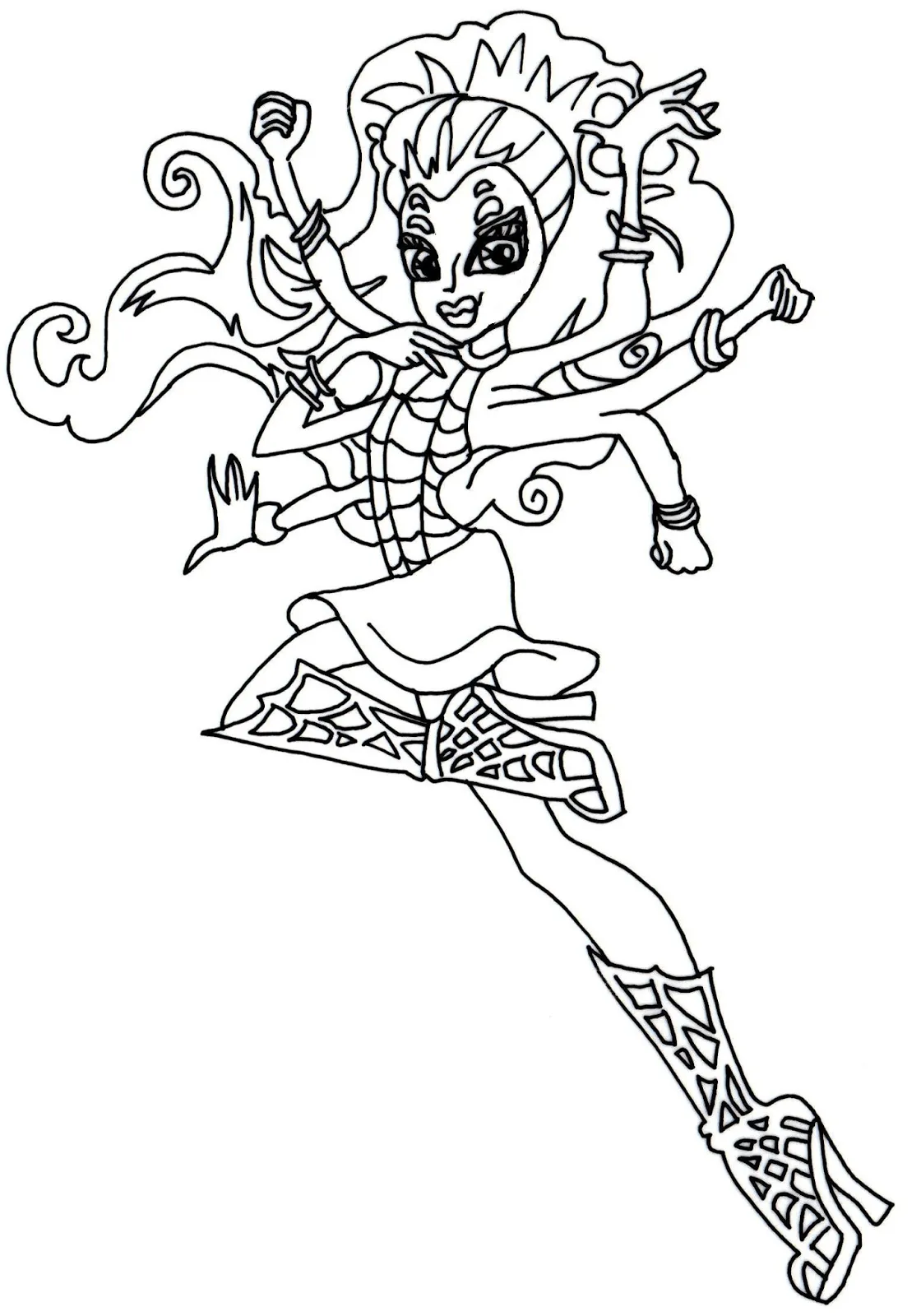 Free Printable Monster High Coloring Pages: December 2013