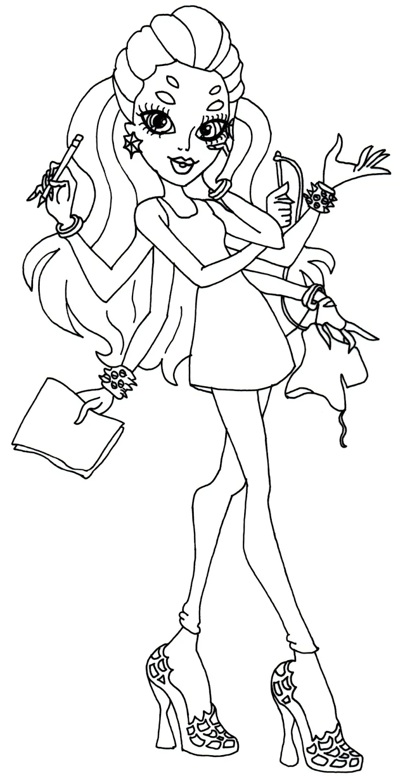 Free Printable Monster High Coloring Pages: December 2013