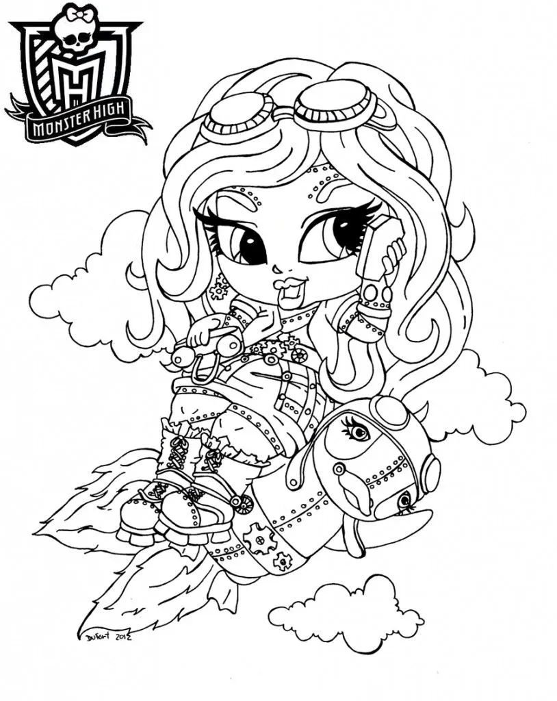 Free Printable Monster High Coloring Pages for Kids