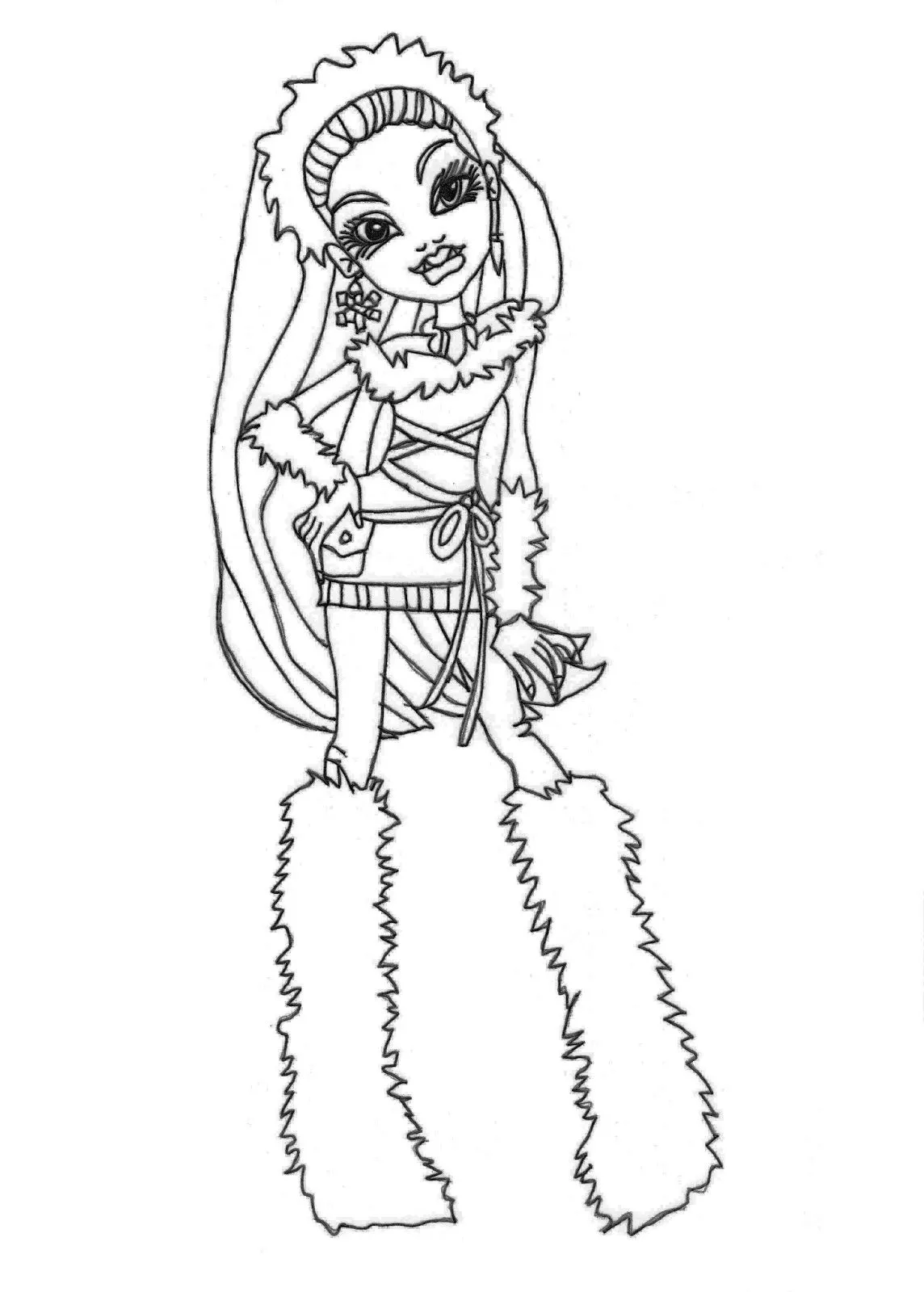 Free Printable Monster High Coloring Pages: February 2013