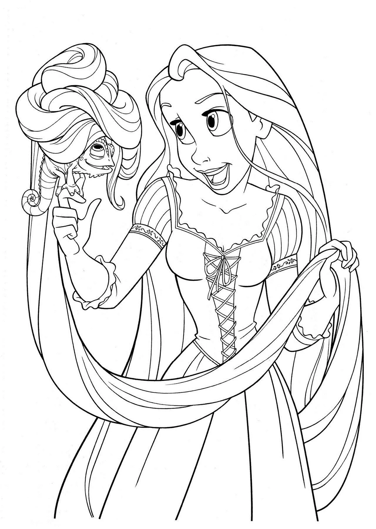 Free Printable Tangled Coloring Pages For Kids