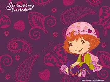 Free Strawberry Shortcake Cartoon Wallpaper Stationary Background I