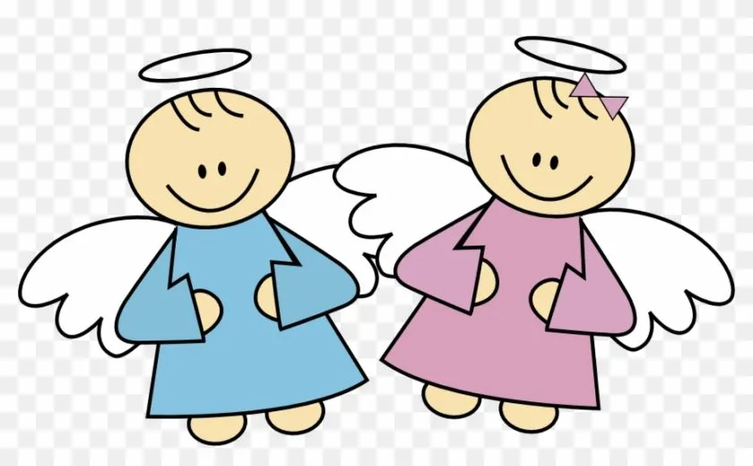 Free Vectores Angelitos Para Bautizo - Angelito Y Angelita Bautizo - Free  Transparent PNG Clipart Images Download