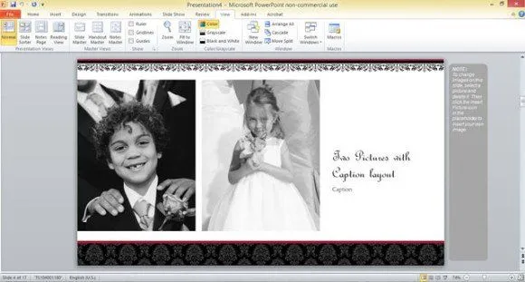 Free Wedding Photo Album Template For PowerPoint 2013 | PowerPoint ...