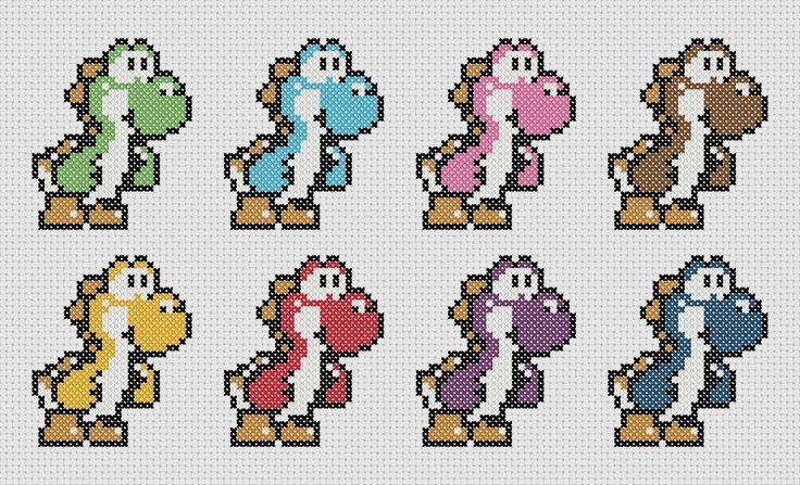 Free Yoshi Cross Stitch | From my Blog | Pinterest