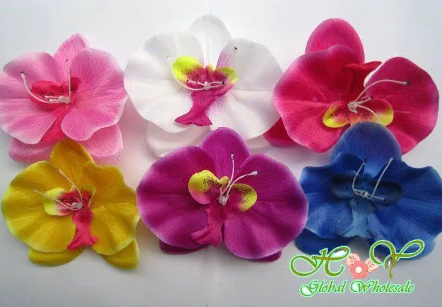 Freeshipping! Nueva flor de orquídea de pinzas para el cabello ...