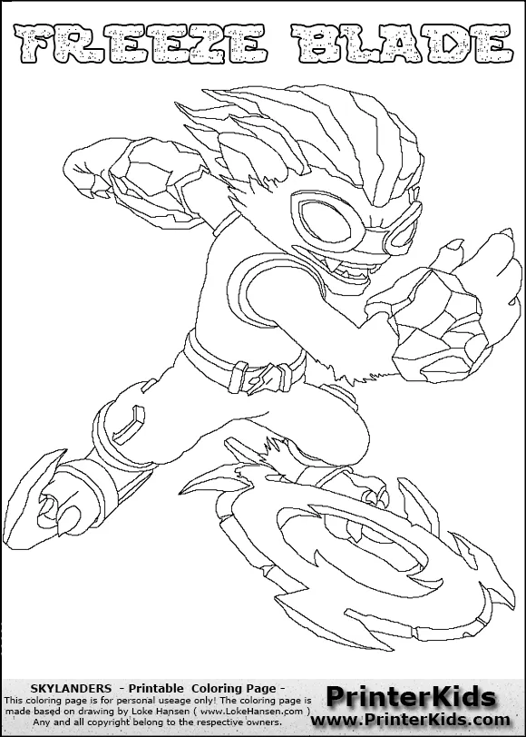 freeze blad Colouring Pages