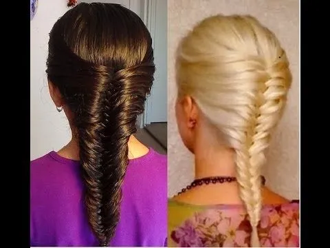French Fishtail Braid! Trenza Francesa de Cola de Pescado - YouTube