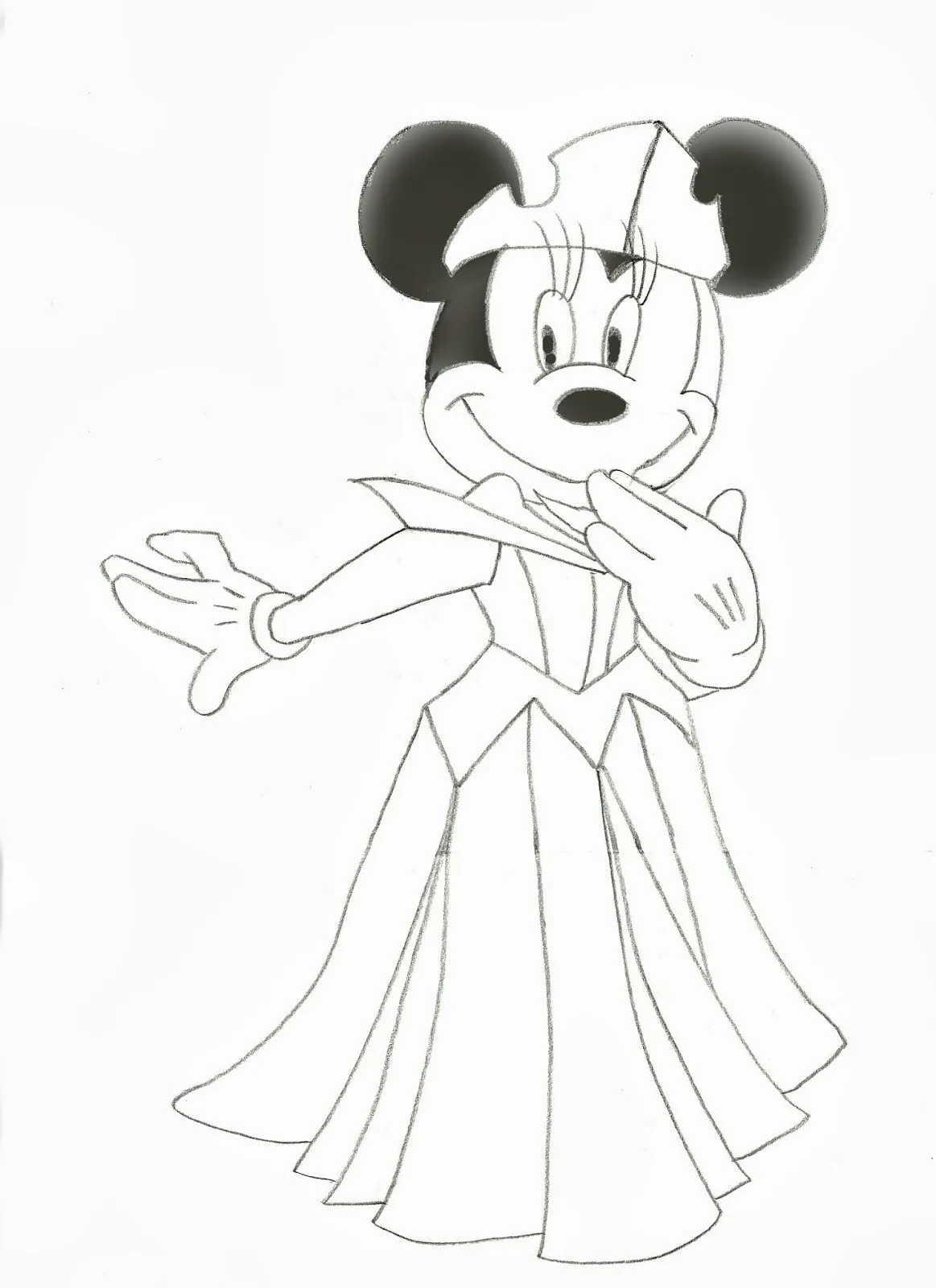 Frikaditas Gaditanas: Dibujos de Minnie princesa