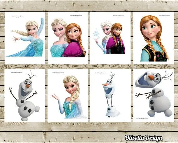 Frozen Aventura Congelada Imprime para tu Fiesta por OlivettaDesign